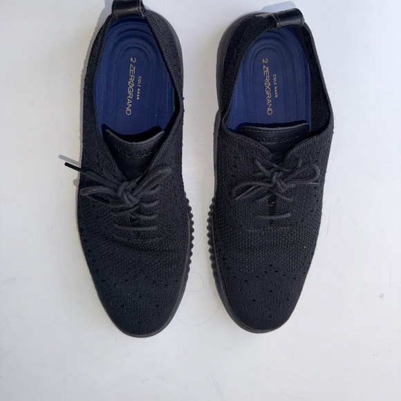 COLE HAAN $140 Mens 9.5 Black Zerogrand Stitchline Knit Oxford Sneakers Shoes main image 7